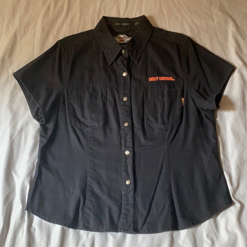 Harley Davidson Motorcycles Button Up Shirt